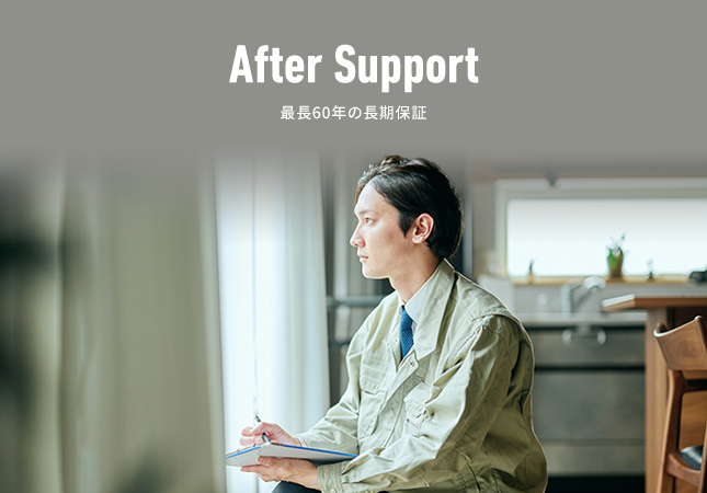 After Support 最長60年の長期保証