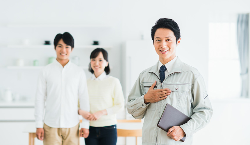 住まいの構造や防水に対して最長60年の長期保証制度を導入しています。