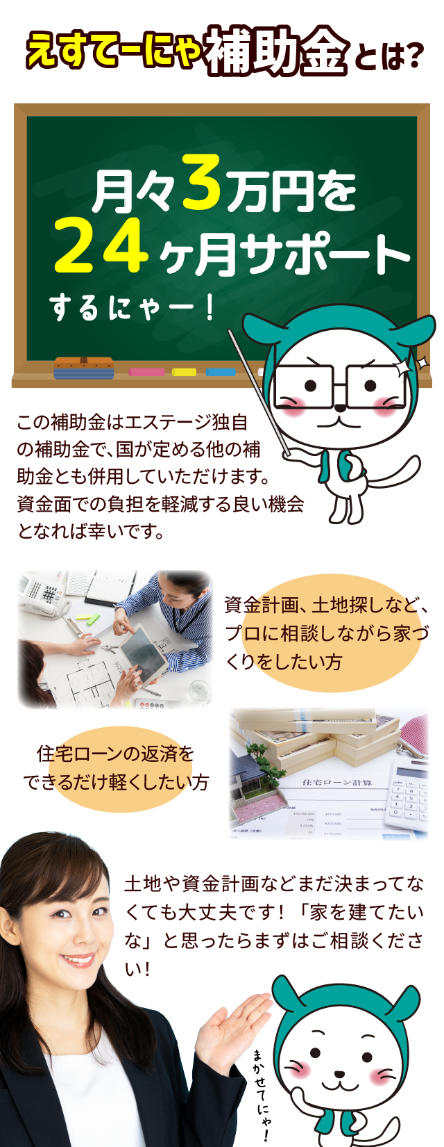 えすてーにゃ補助金詳しい説明